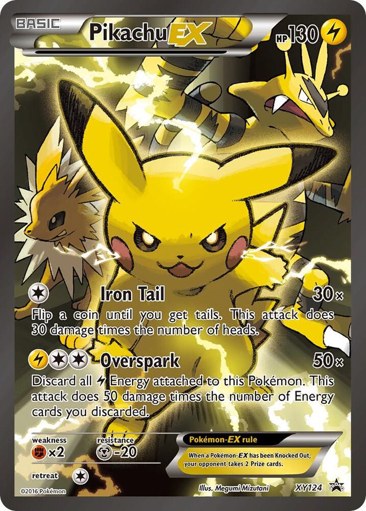 Pikachu EX XY124 XY124 (XY Promos)  - Holofoil | Good Games Adelaide SA