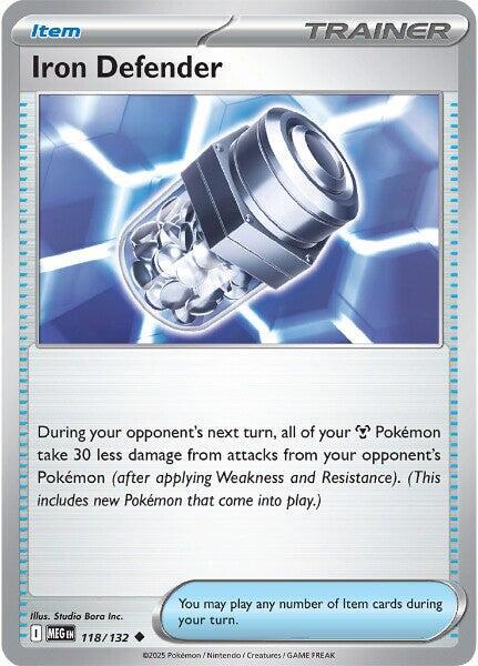Iron Defender 118/132 (ME01: Mega Evolution)  | Good Games Adelaide SA