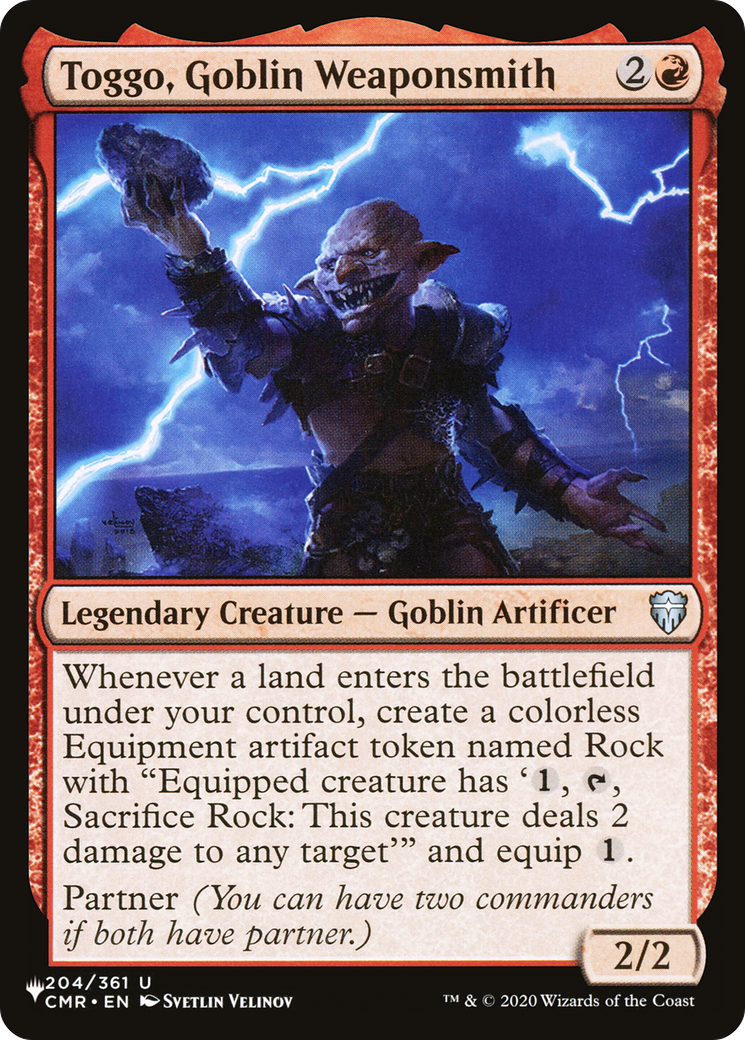 Toggo, Goblin Weaponsmith [The List Reprints] | Good Games Adelaide SA