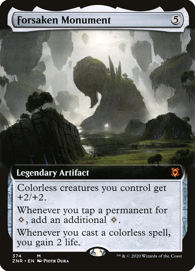 Forsaken Monument (Extended Art) [Zendikar Rising] | Good Games Adelaide SA