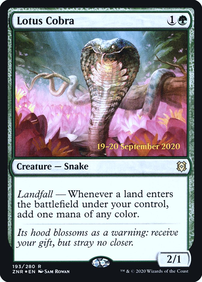 Lotus Cobra  [Zendikar Rising Prerelease Promos] | Good Games Adelaide SA