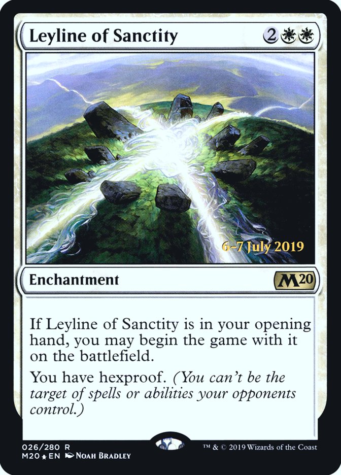 Leyline of Sanctity  [Core Set 2020 Prerelease Promos] | Good Games Adelaide SA