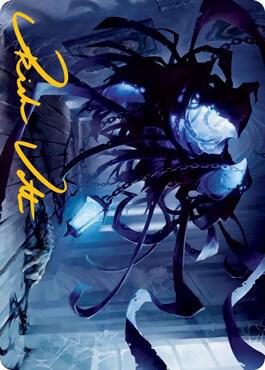 Spectral Adversary Art Card Gold Stamped Signature 30 (Art Series: Innistrad: Midnight Hunt)  | Good Games Adelaide SA