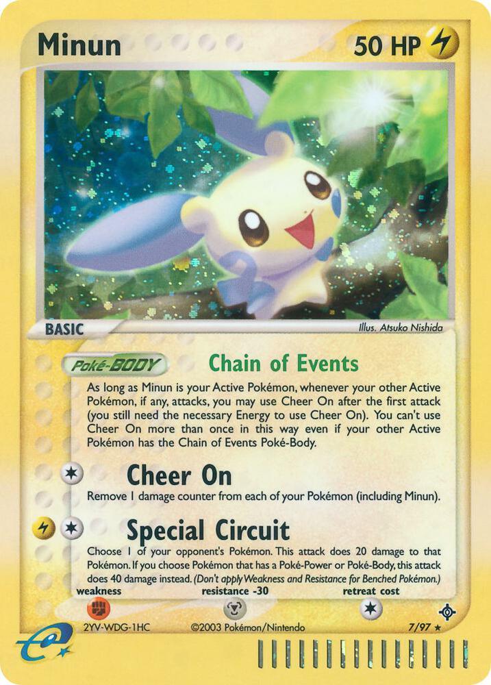 Minun 7/97 (Dragon)  - Holofoil | Good Games Adelaide SA
