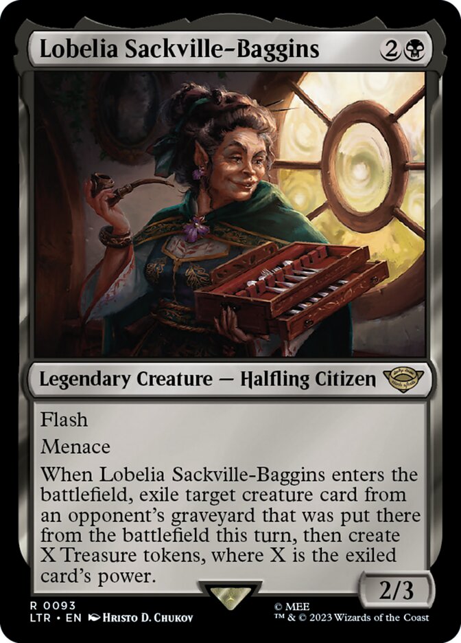 Lobelia Sackville Baggins 93 (Universes Beyond: The Lord of the Rings: Tales of Middle-earth)  - Foil | Good Games Adelaide SA