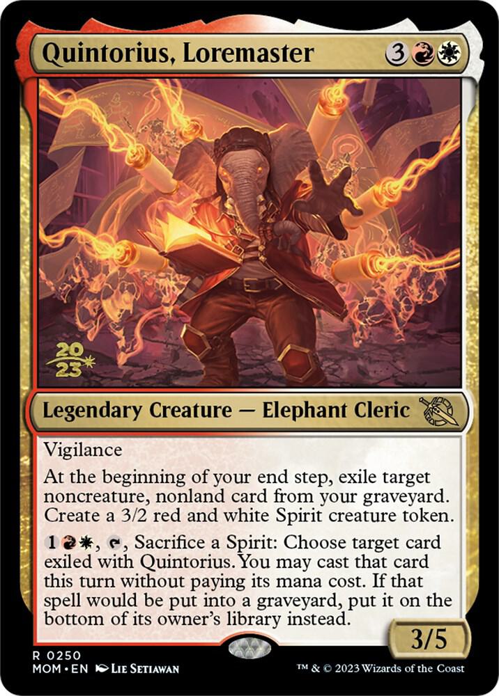 Quintorius Loremaster 250 (Prerelease Cards)  - Foil | Good Games Adelaide SA