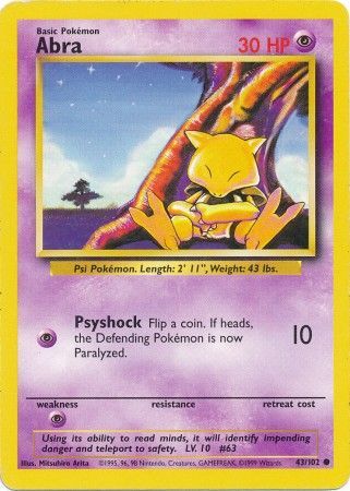 Abra (43/102) [Base Set Unlimited] | Good Games Adelaide SA