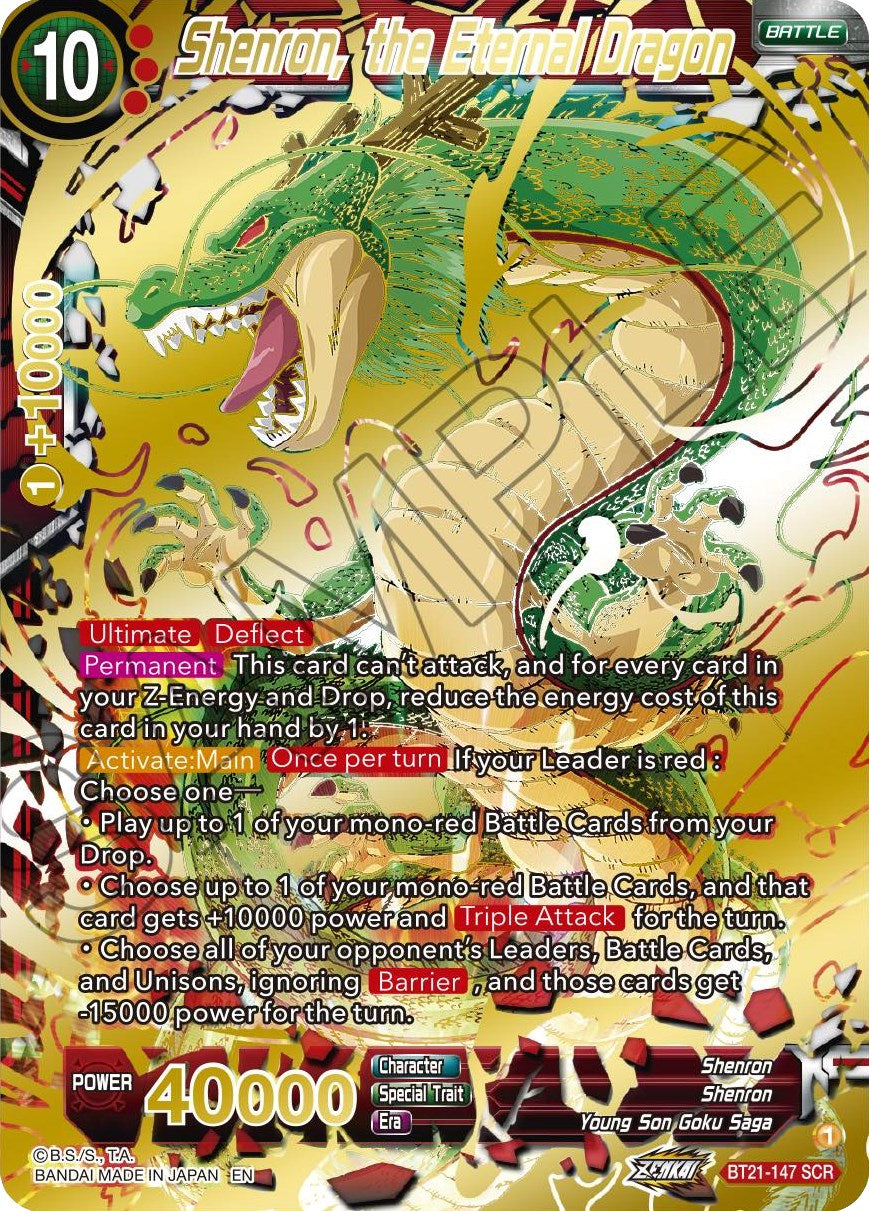 Shenron, the Eternal Dragon (BT21-147) [ZENKAI Series: Set 04] | Good Games Adelaide SA