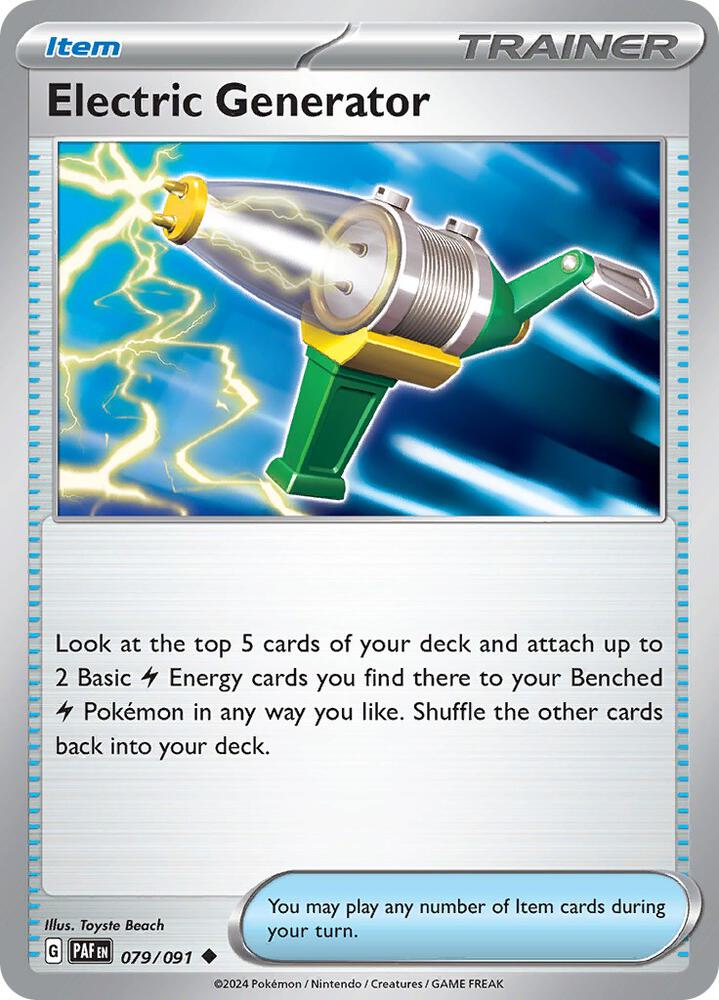 Electric Generator 079/091 (SV: Paldean Fates)  | Good Games Adelaide SA