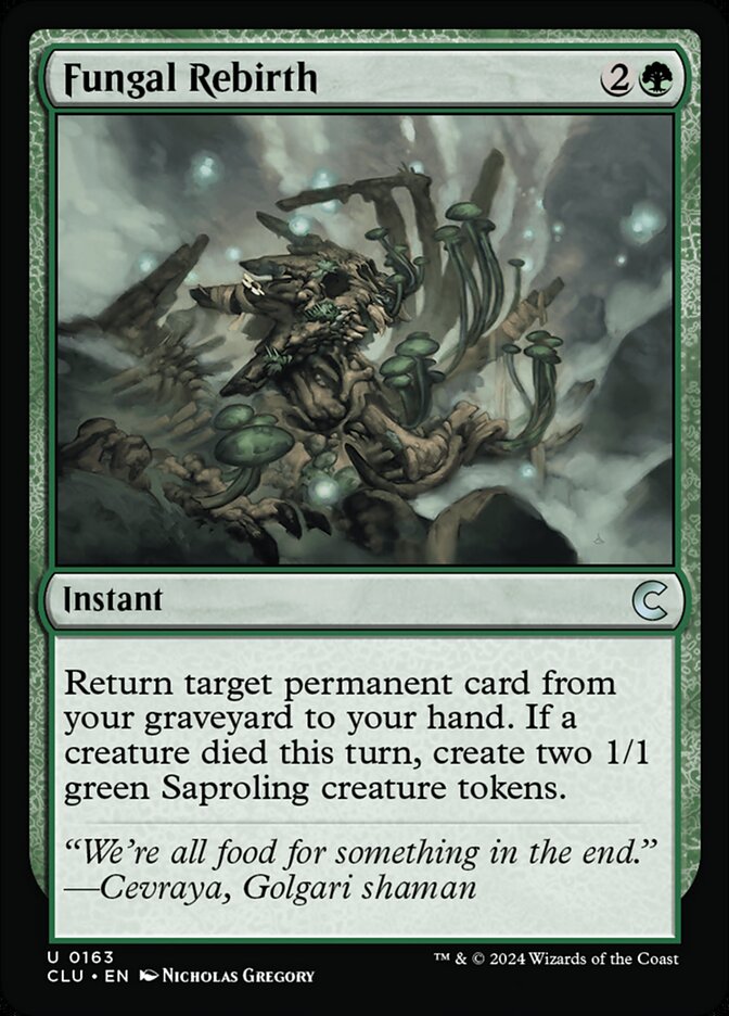 Fungal Rebirth 163 (Ravnica: Clue Edition)  | Good Games Adelaide SA