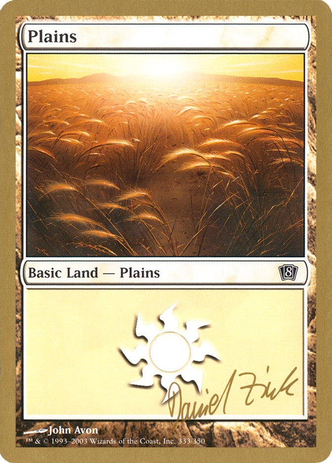 Plains (dz333) (Daniel Zink) [World Championship Decks 2003] | Good Games Adelaide SA