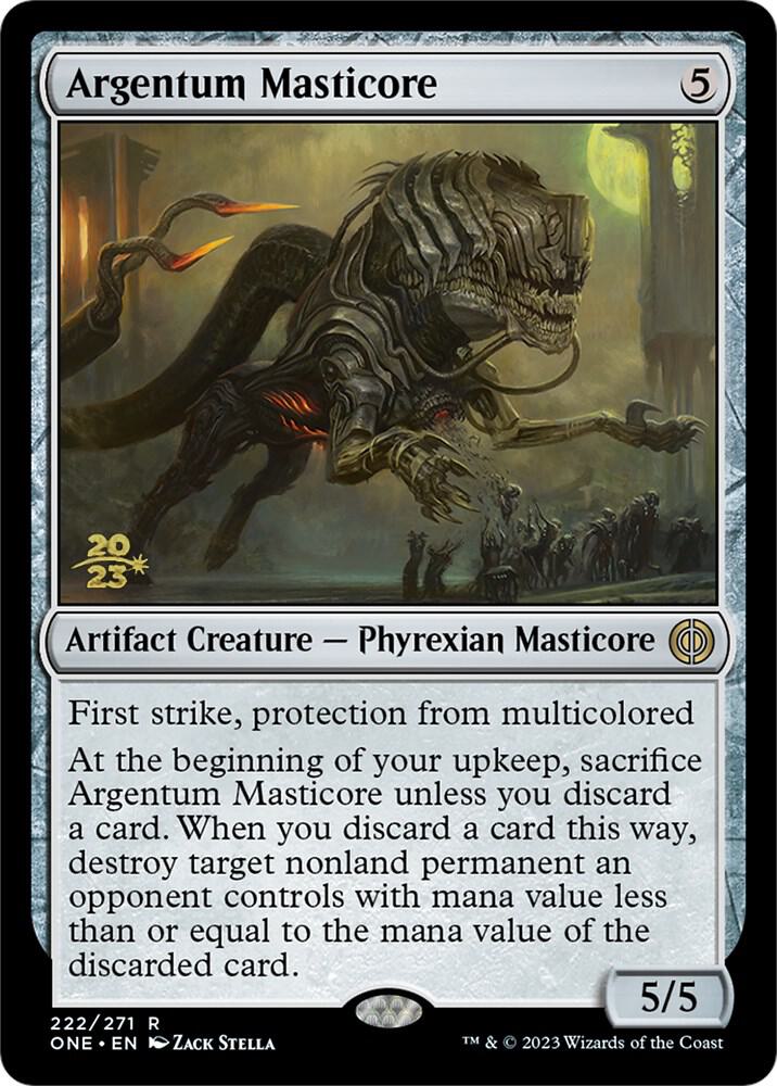 Argentum Masticore 222 (Prerelease Cards)  - PreRelease Foil | Good Games Adelaide SA