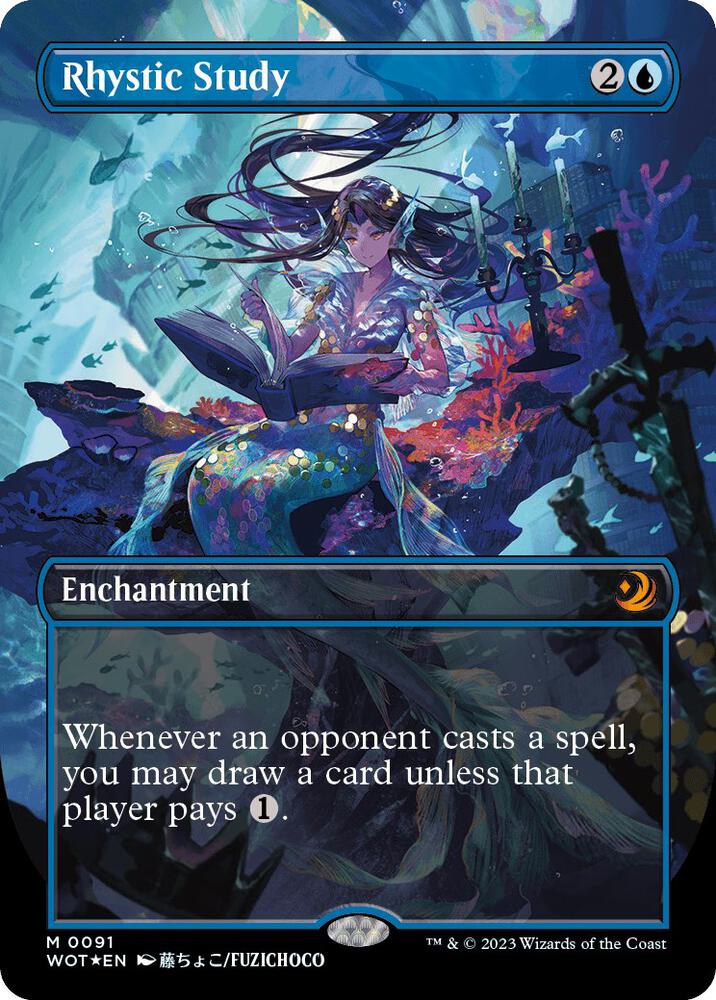 Rhystic Study 91 (Wilds of Eldraine: Enchanting Tales)  - Foil | Good Games Adelaide SA