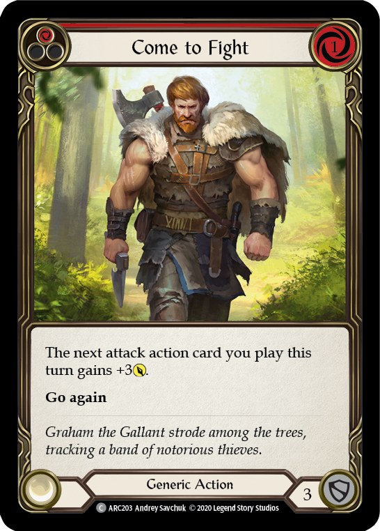 Come to Fight (Red) [U-ARC203] Unlimited Rainbow Foil | Good Games Adelaide SA