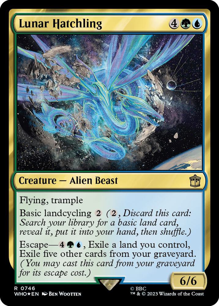 Lunar Hatchling 746 (Universes Beyond: Doctor Who)  - Foil | Good Games Adelaide SA