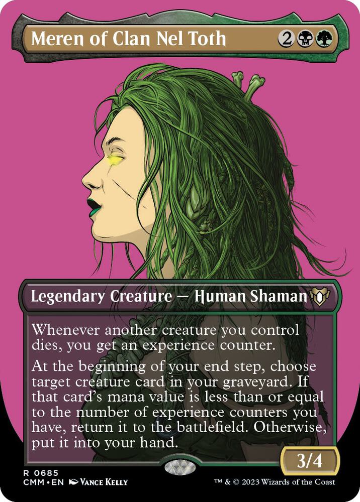 Meren of Clan Nel Toth 685 (Commander Masters)  - Borderless Foil | Good Games Adelaide SA