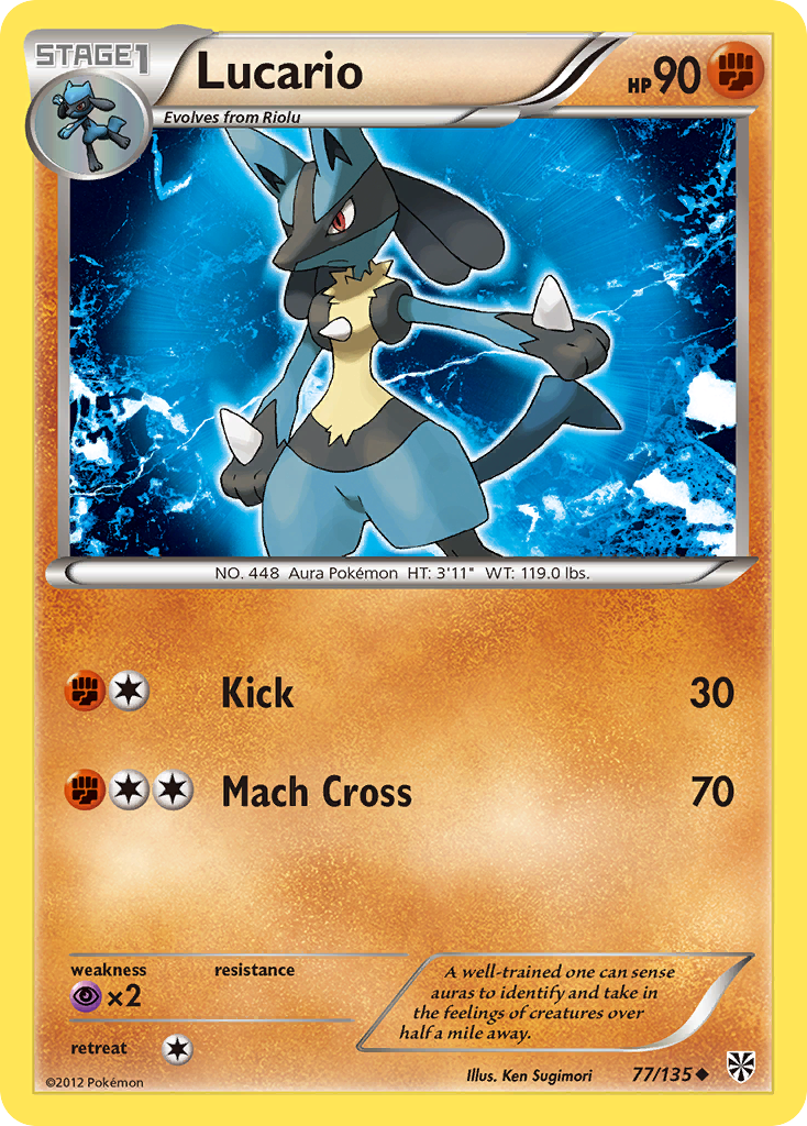 Lucario (77/135) [Black & White: Plasma Storm] | Good Games Adelaide SA