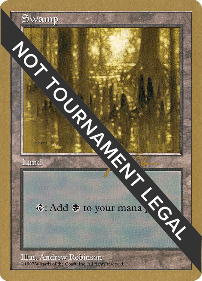 Swamp 442 1997 Jakub Slemr 5ED  (World Championship Decks)  | Good Games Adelaide SA