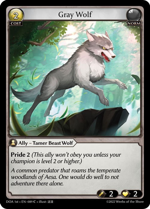 Gray Wolf (089) [Dawn of Ashes: 1st Edition] | Good Games Adelaide SA