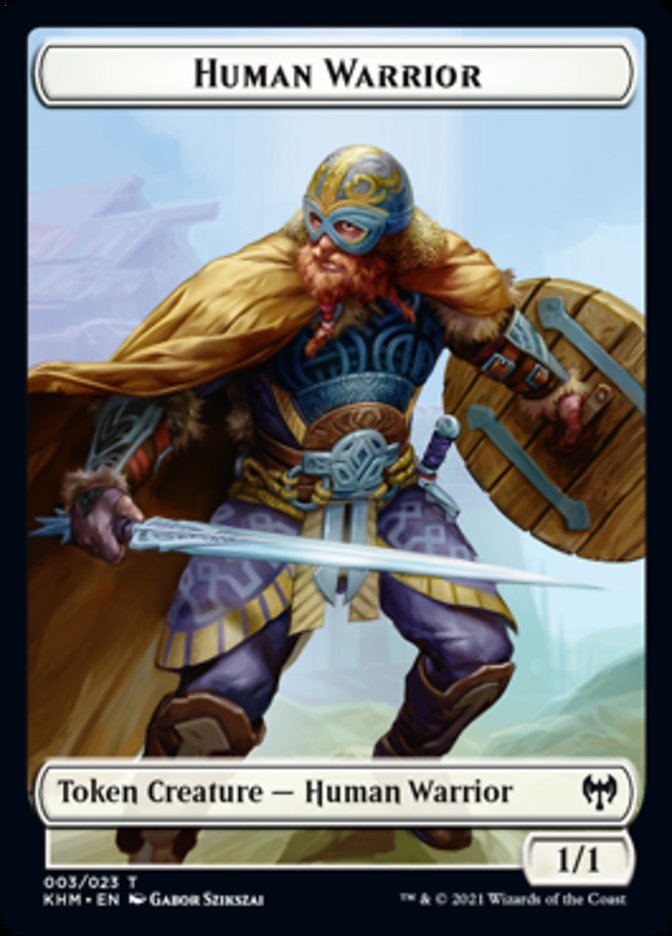 Human Warrior Token [Kaldheim] | Good Games Adelaide SA