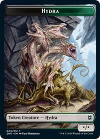Hydra // Illusion Double-sided Token [Zendikar Rising Tokens] | Good Games Adelaide SA