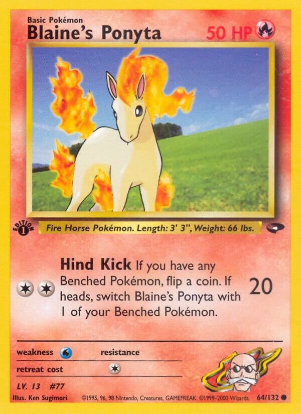 Blaines Ponyta 064/132 (Gym Challenge)  - 1st Edition | Good Games Adelaide SA