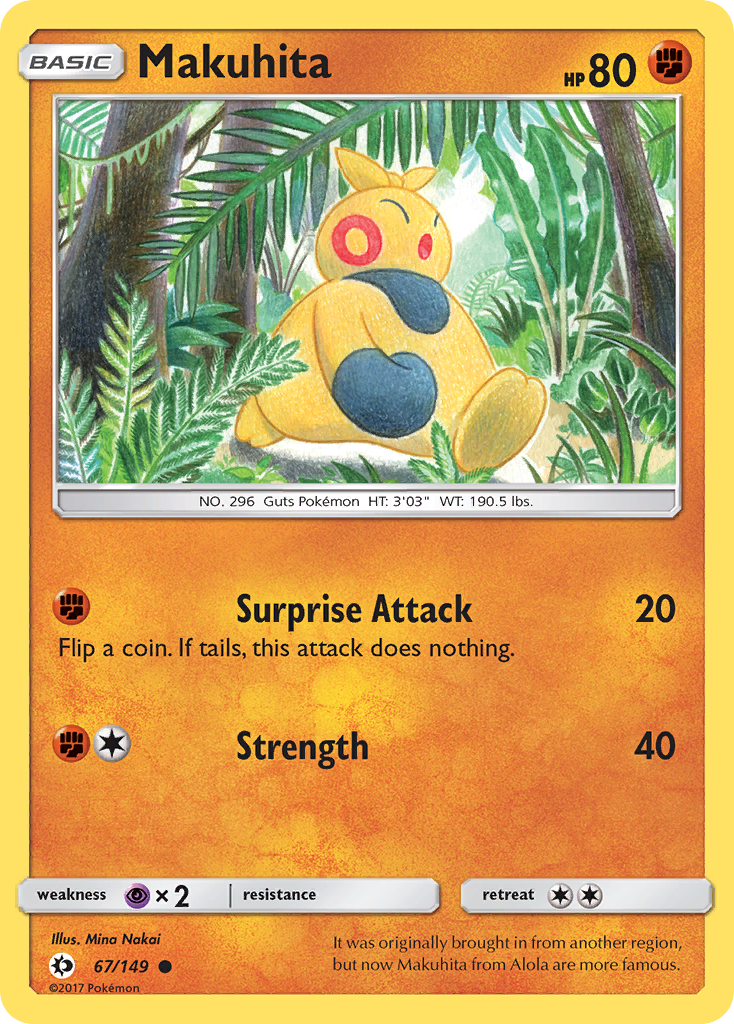 Makuhita (67/149) [Sun & Moon: Base Set] | Good Games Adelaide SA