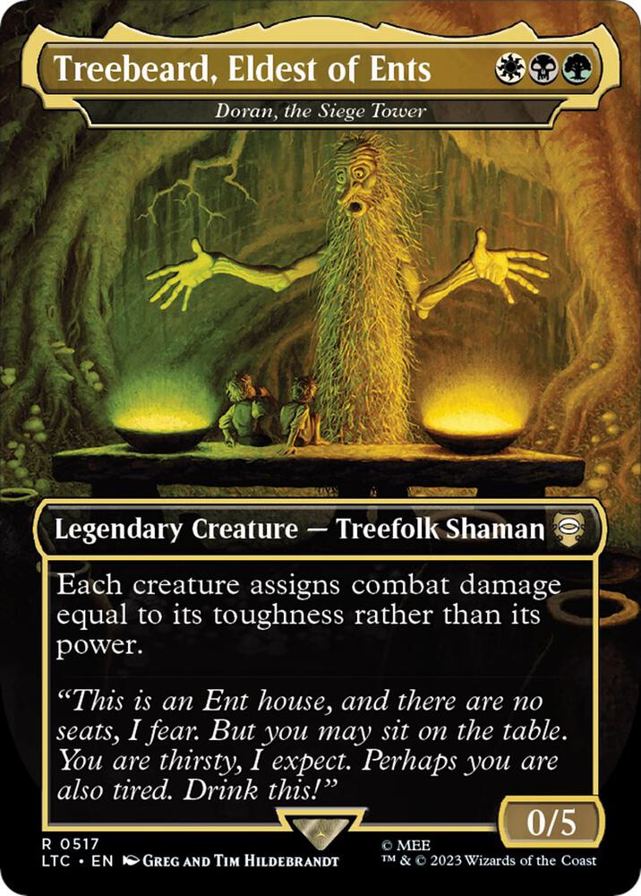Treebeard Eldest of Ents Doran the Siege Tower 517 (Commander: The Lord of the Rings: Tales of Middle-earth)  - Borderess Foil | Good Games Adelaide SA