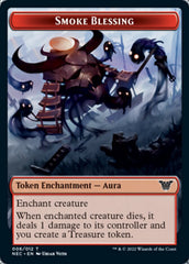 Smoke Blessing // Goblin Double-sided Token [Kamigawa: Neon Dynasty Commander Tokens] | Good Games Adelaide SA