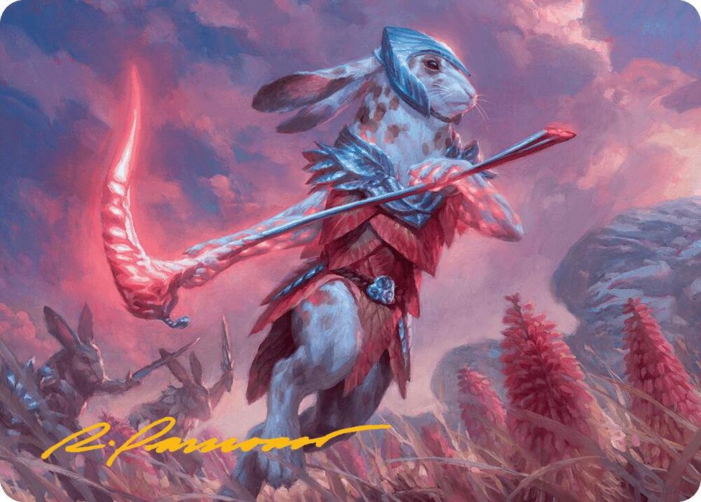 Baylen the Haymaker Art Card Gold Stamped Signature 25 (Art Series: Bloomburrow)  | Good Games Adelaide SA