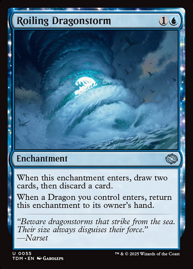 Roiling Dragonstorm 55 (Tarkir: Dragonstorm)  - Foil | Good Games Adelaide SA