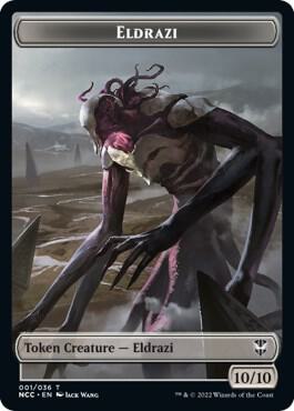 Eldrazi Human Soldier Double Sided Token 1 // 8 (Commander: Streets of New Capenna)  | Good Games Adelaide SA