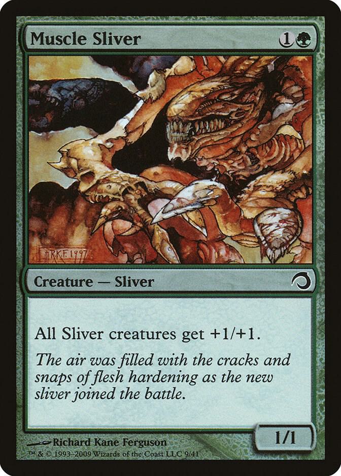 Muscle Sliver 9 (Premium Deck Series: Slivers)  - Foil | Good Games Adelaide SA