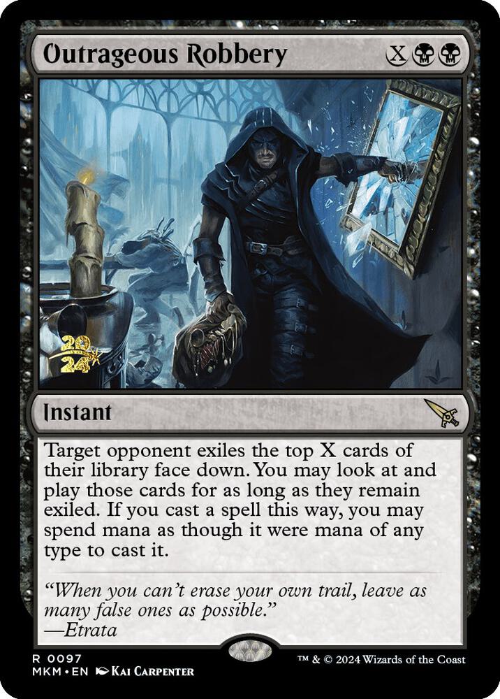 Outrageous Robbery 97 (Prerelease Cards)  - Foil | Good Games Adelaide SA