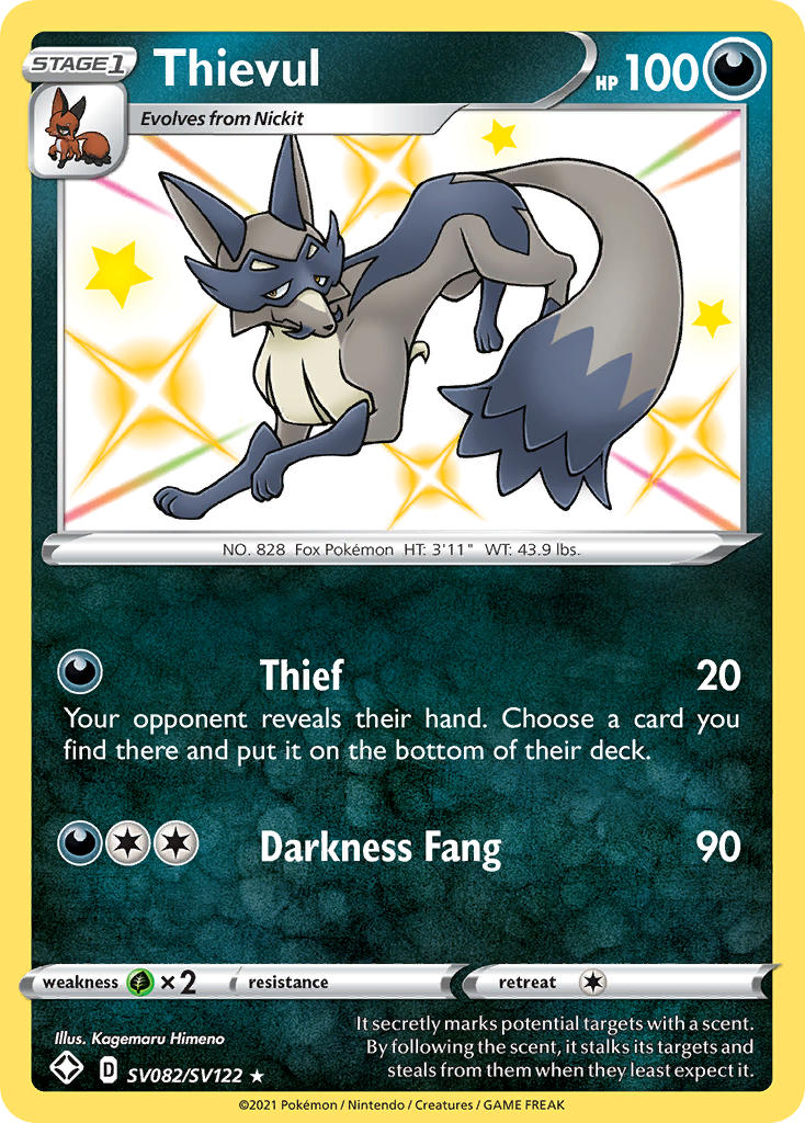 Thievul (SV082/SV122) [Sword & Shield: Shining Fates] | Good Games Adelaide SA