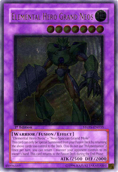 Elemental Hero Grand Neos [STON-EN035] Ultimate Rare | Good Games Adelaide SA