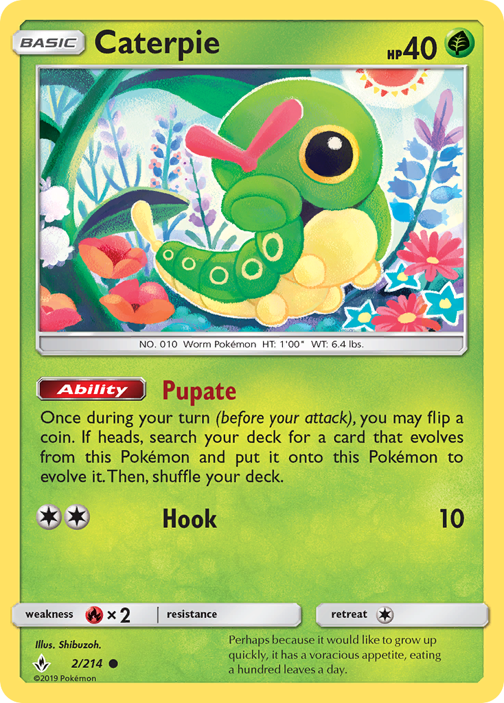 Caterpie (2/214) [Sun & Moon: Unbroken Bonds] | Good Games Adelaide SA