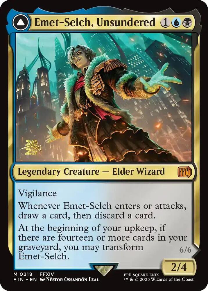 Emet Selch Unsundered 218 (Prerelease Cards)  - Foil | Good Games Adelaide SA