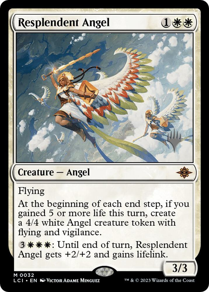 Resplendent Angel 32 (Promo Pack: The Lost Caverns of Ixalan)  - Foil | Good Games Adelaide SA