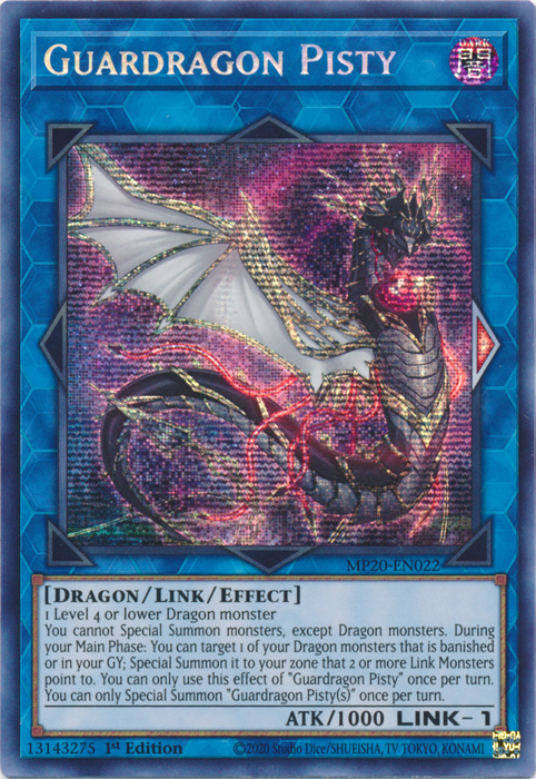 Guardragon Pisty [MP20-EN022] Prismatic Secret Rare | Good Games Adelaide SA