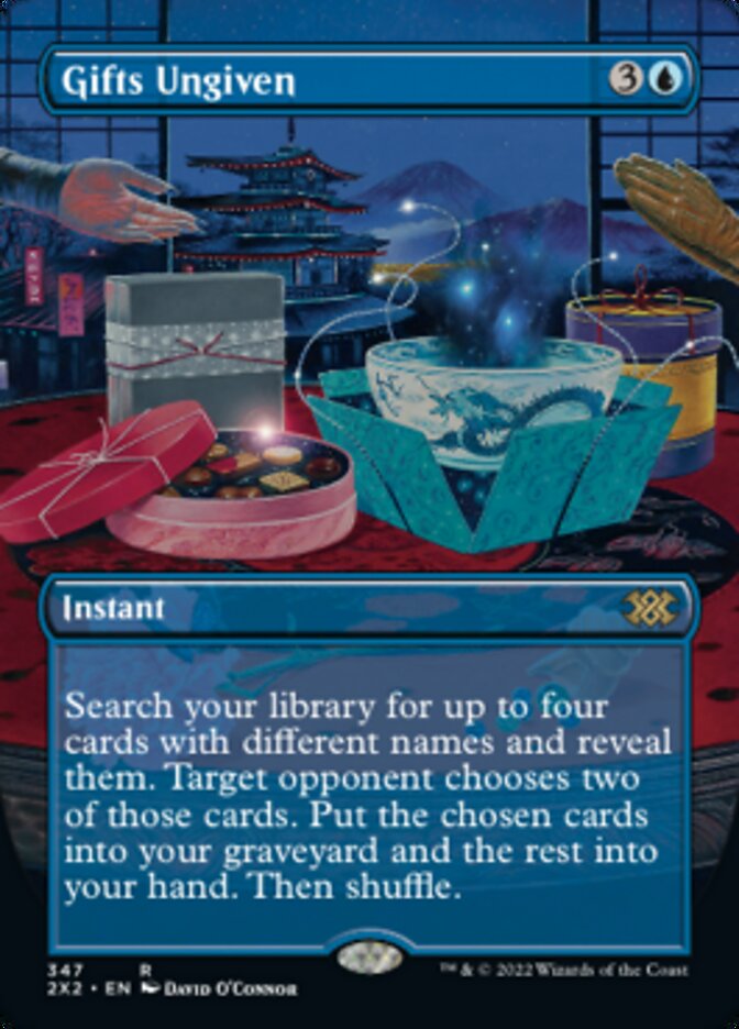 Gifts Ungiven (Borderless Alternate Art) [Double Masters 2022] | Good Games Adelaide SA