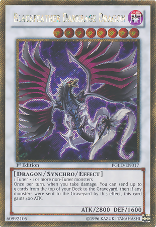 Blackfeather Darkrage Dragon [PGLD-EN017] Gold Secret Rare | Good Games Adelaide SA