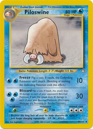 Piloswine (44/111) [Neo Genesis Unlimited] | Good Games Adelaide SA