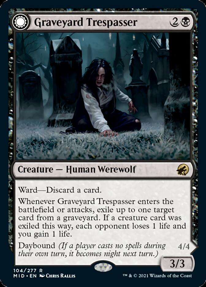 Graveyard Trespasser // Graveyard Glutton [Innistrad: Midnight Hunt] | Good Games Adelaide SA