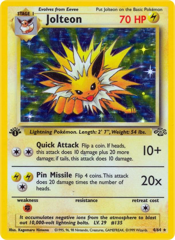 Jolteon 4 04/64 (Jungle)  - 1st Edition Holofoil | Good Games Adelaide SA