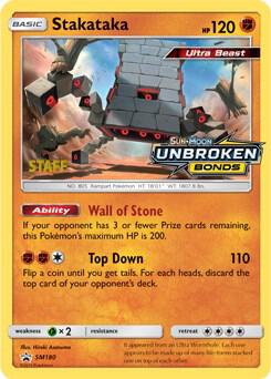 Stakataka Prerelease Staff SM180 (SM Promos)  - Holofoil | Good Games Adelaide SA