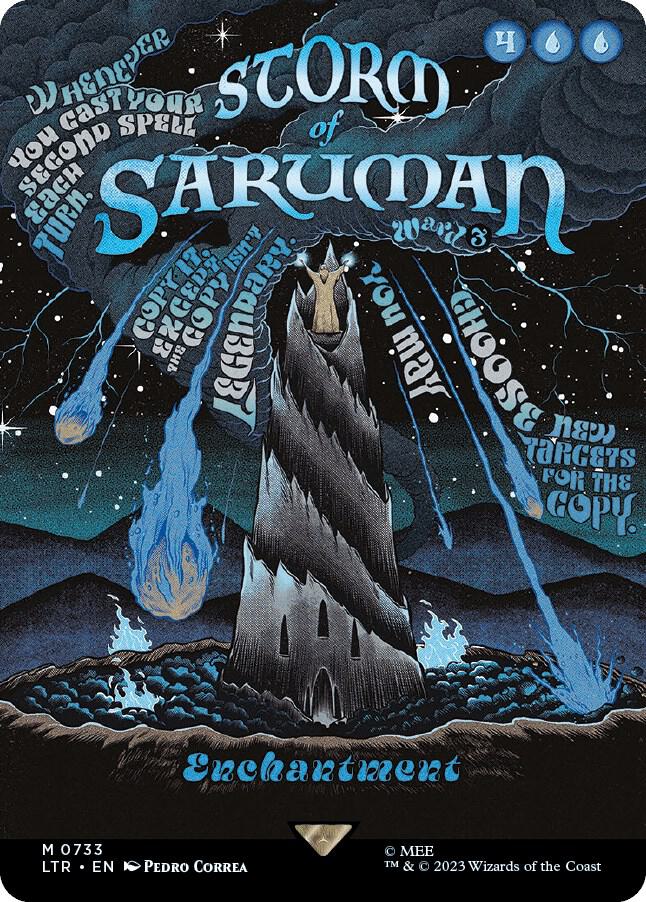 Storm of Saruman 733 (Universes Beyond: The Lord of the Rings: Tales of Middle-earth)  - Borderless Poster | Good Games Adelaide SA