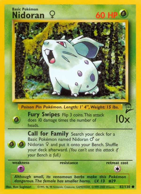 Nidoran (82/130) (Female) [Base Set 2] | Good Games Adelaide SA