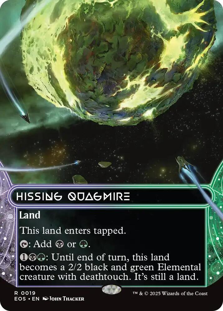 Hissing Quagmire  19/0 (Edge of Eternities: Stellar Sights)  - Borderless Foil | Good Games Adelaide SA