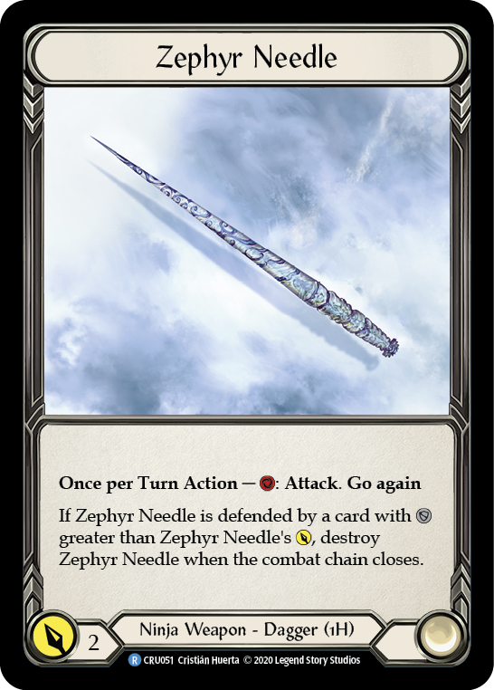 Zephyr Needle [CRU051] 1st Edition Normal | Good Games Adelaide SA
